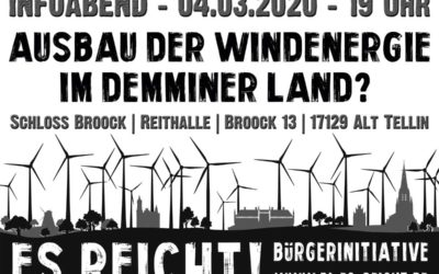 Infoveranstaltung Ausbau Windenergie